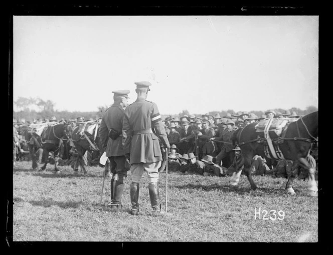 Sir Douglas Haig and General Godley at the Anzac Horse Show, World War I