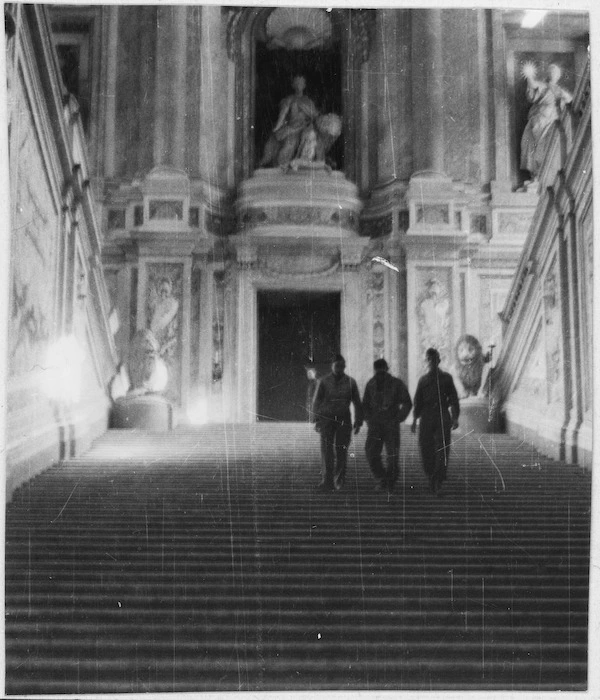 Royal Palace, Caserta, Italy, used as a servicemen's hostel during World War 2