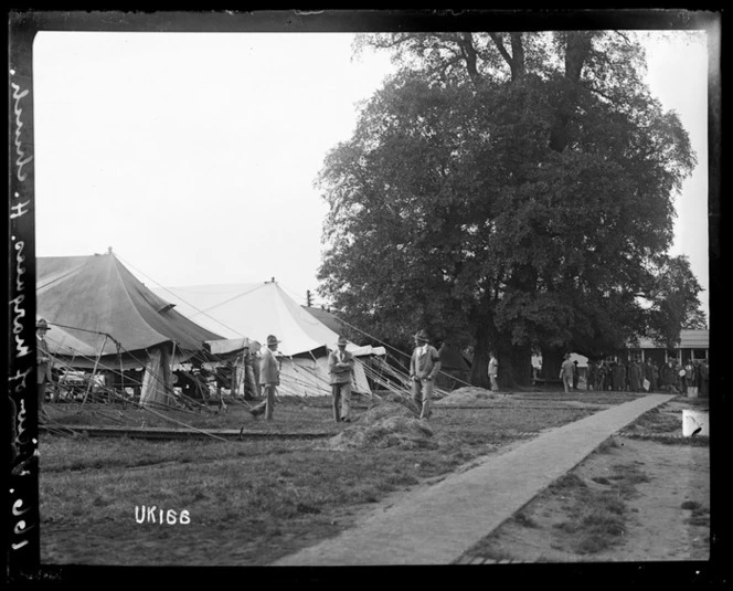 View of marquees in the grounds of the New Zealand Convalescent Hospital, Hornchurch, England