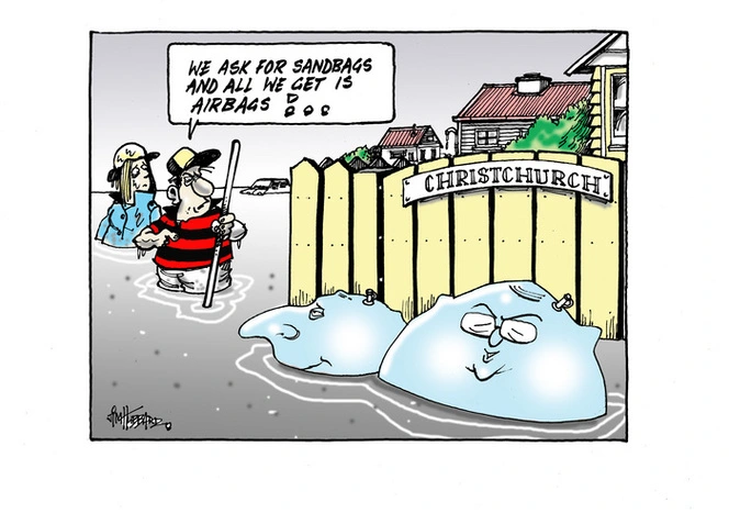 Hubbard, James, 1949- :"We ask for sandbags and all we get is airbags!" 6 May 2014