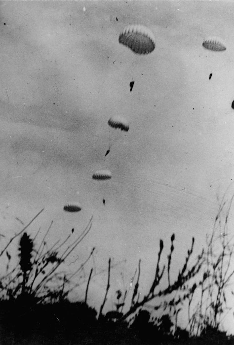 German paratroopers, Crete, Greece, during World War II