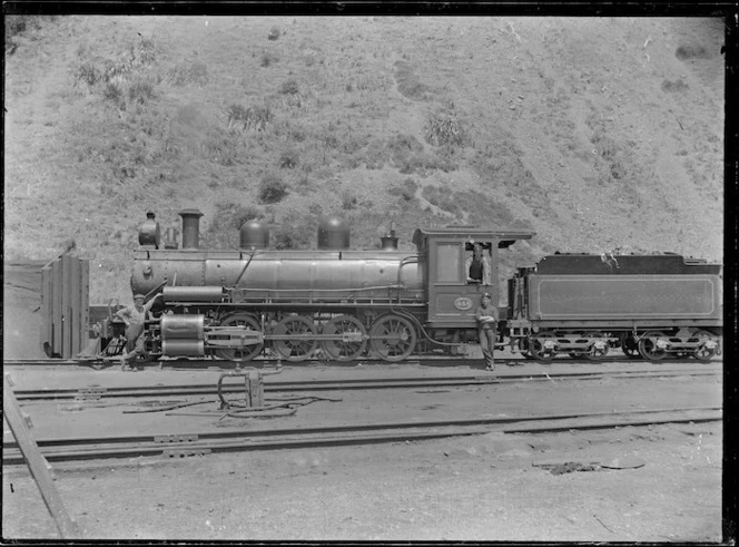 Oc Class steam locomotive NZR 458, 2-8-0 type.