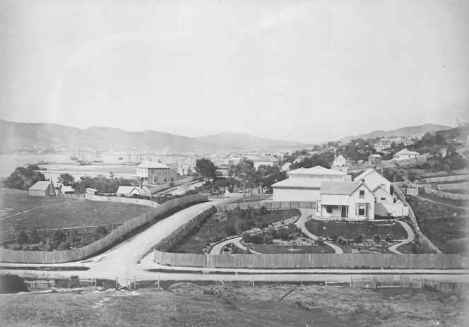 Mundy, Daniel Louis, 1826-1881: Wellington from the corner of Museum and Sydney Streets