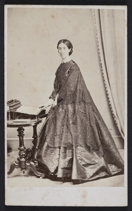Webster, Hartley (Auckland) fl 1852-1900 :Portrait of Mrs Stanley Jones
