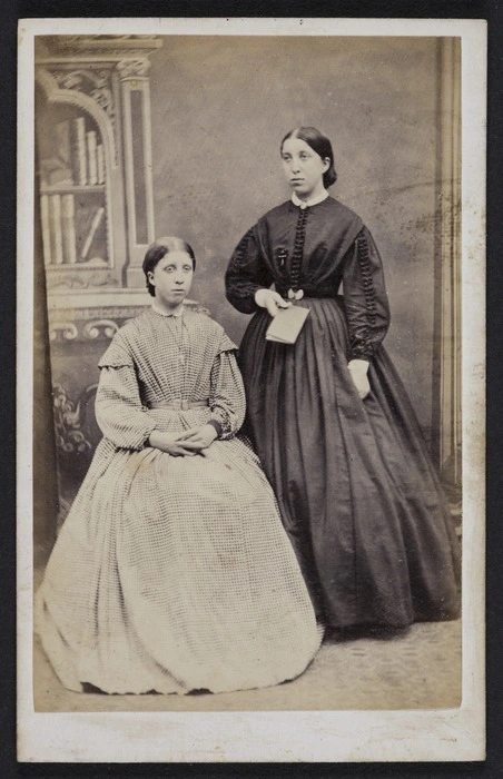 West, W (Maidstone) fl 1860s-1880s :Portrait of two unidentified women