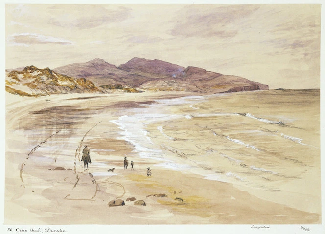 Hunter, Norman Mitchell, b 1859 :Ocean Beach, Dunedin. Lawyers Head. 31/8/[18]82.