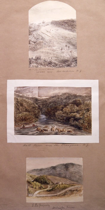 Pearse, John 1808-1882 :Mrs Jackson's house, Lowry Bay, Port Nicholson, N. Z. [Between 1852 and 1856]