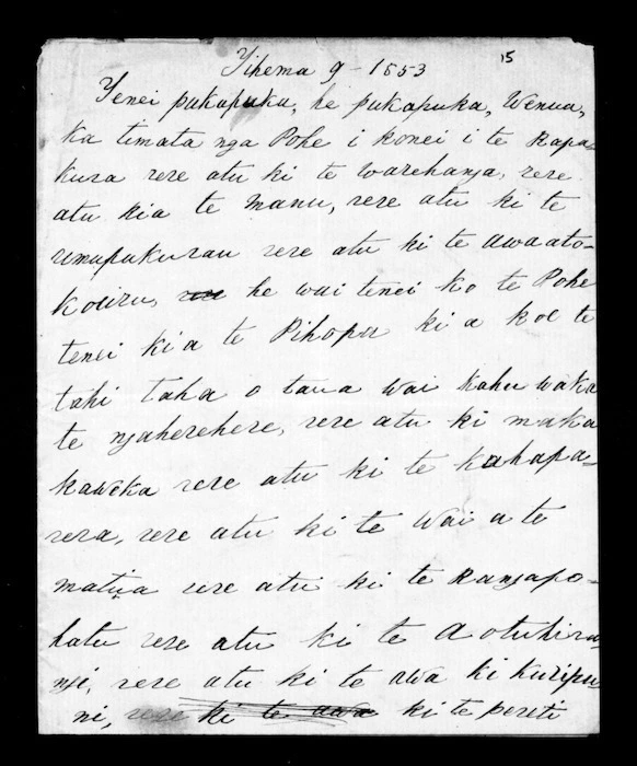 Letter from Peneiamine Kopuawio, Te Koroneho, Ihaka Te Ao and Popiha Te Waitai to McLean