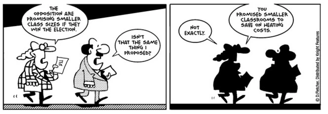 Fletcher, David, 1952- :"The Opposition are promising smaller class sizes if they win the election." The Politician. 8 July 2014