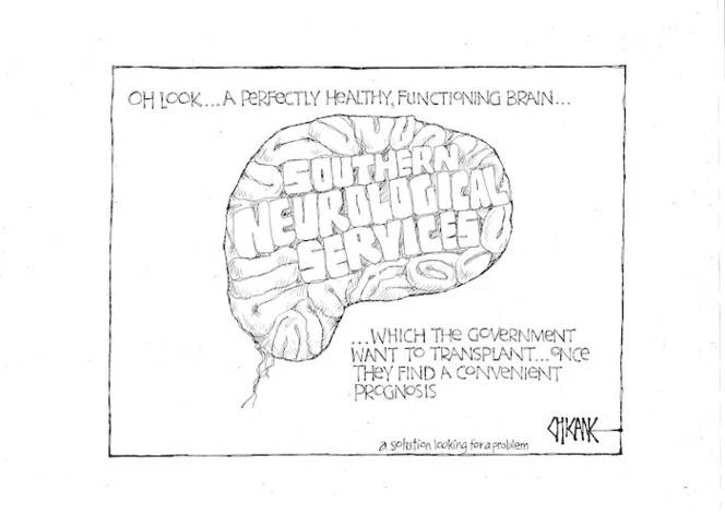 Oh look ... a perfectly healthy, functioning brain... which the government want to transplant... once they find a convenient prognosis. A solution looking for a problem. 11 August 2010