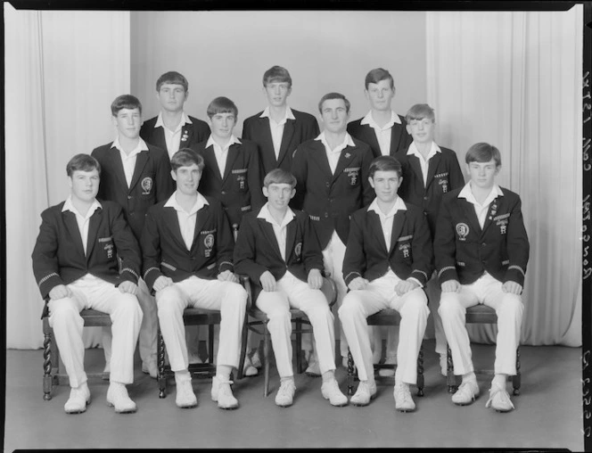 Rongotai College, Wellington, 1st XI cricket team of 1968