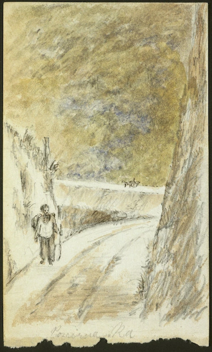 Pearse, John, 1808-1882 :Porirua road [1856]
