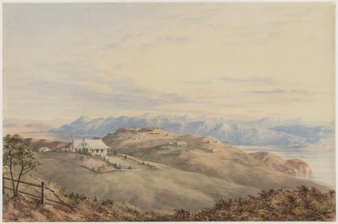 Barraud, Charles Decimus, 1822-1897 :[The Barracks, Napier]. 1864