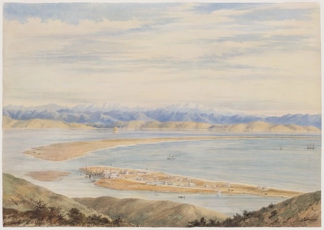 Barraud, Charles Decimus, 1822-1897 :[Port Ahuriri]. 1866