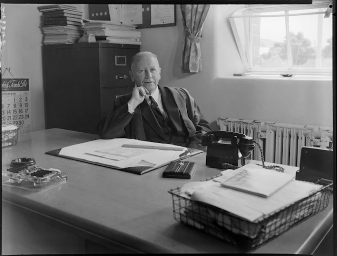 Mr A E Lock, headmaster of Rongotai College, Wellington.