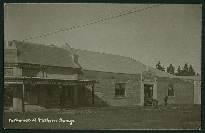 Entrance to Methven Garage