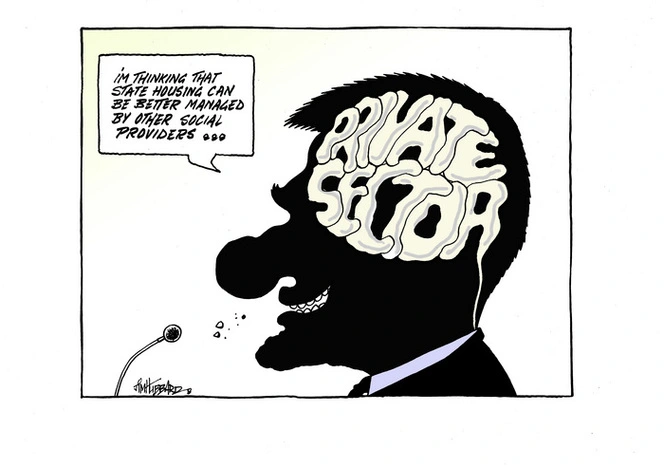 Hubbard, James, 1949- :"I'm thinking that state housing can be better managed by other social providers..." 8 October 2014