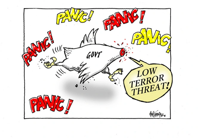 Hubbard, James, 1949- :"LOW TERROR THREAT!" 16 October 2014