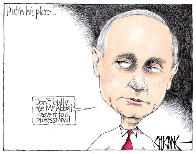 Winter, Mark, 1958- :Putin his place. 16 October 2014