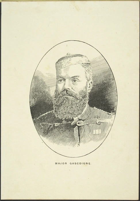 Artist unknown :Major Gascoigne. [Auckland ; Brett, 1887]