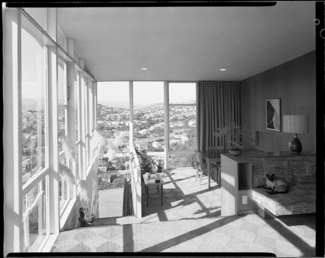 Interior view of the Thompson House, Ngaio, Wellington