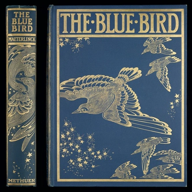 The blue bird : a fairy play in six acts / by Maurice Maeterlinck ; translated by Alexander Teixeira de Mattos ; with twenty-five illustrations in colour by F. Cayley Robinson.