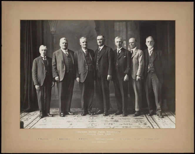 Williams, Havelock Arthur, 1884-1968 :Directors of the United Press Association. Jubilee year 1929