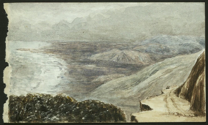 Pearse, John, 1808-1882 :[Hill road, possibly Paekakariki Hill Road] 1856