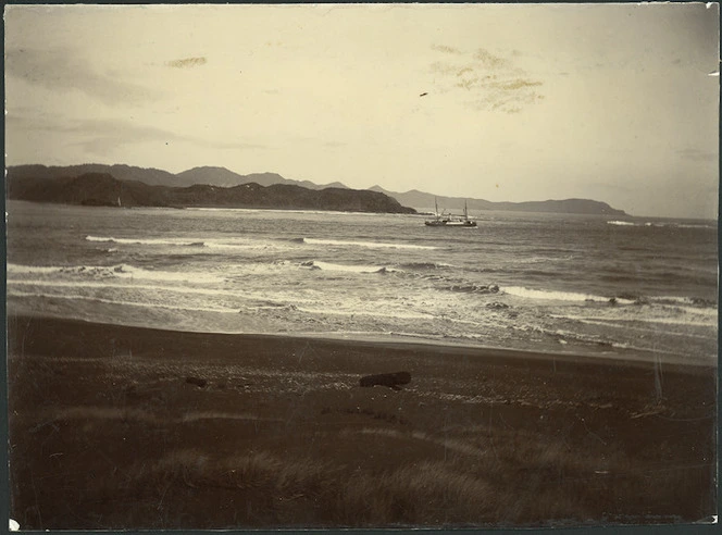 Creator unknown : Photograph of Kawhia Harbour, Waikato