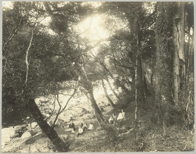 Scene on the Waiwhakaiho River, New Plymouth