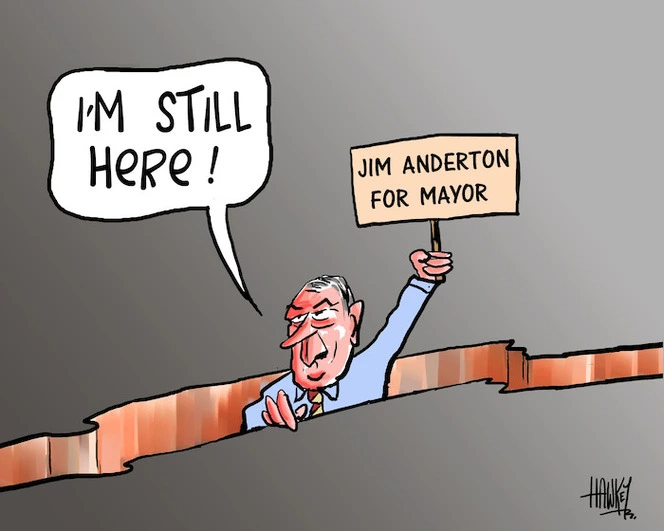 "I'm still here!" Jim Anderton for Mayor. 14 September 2010