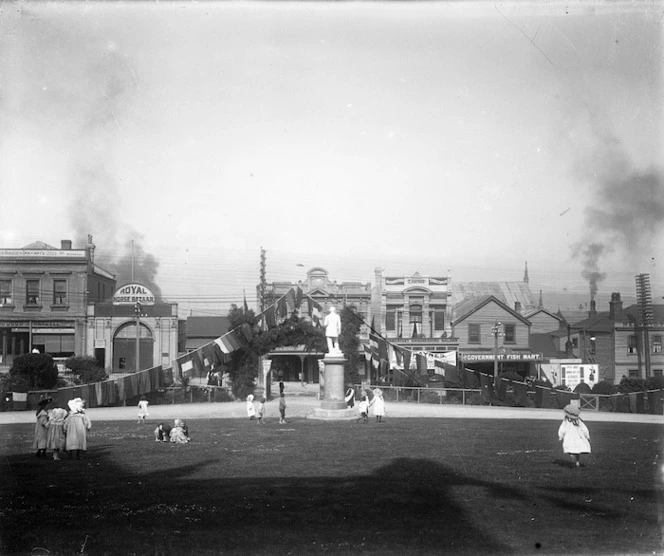 Molesworth Street from Parliament grounds, Wellington