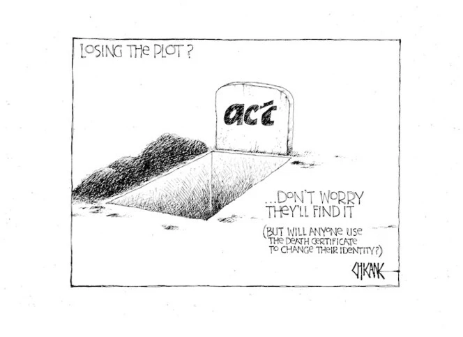 Losing the plot? ACT.... Don't worry they'll find it (but will anyone use the death certificate to change their identity?) 17 September 2010