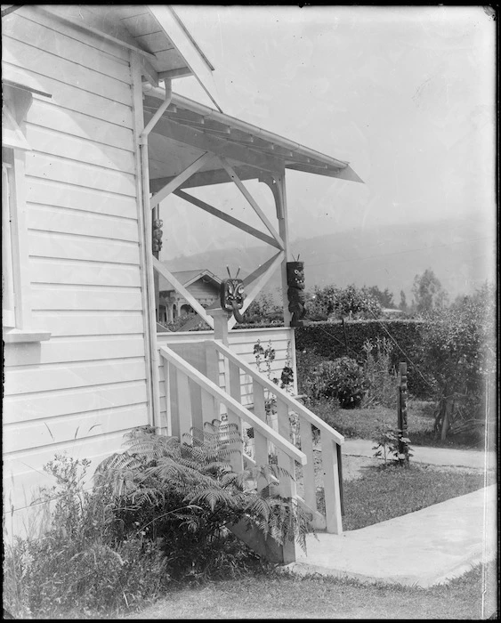 View of Albert Percy Godber's house at Whiteman's Valley Road, Silverstream