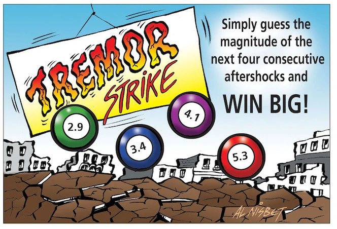 Tremor Strike. Simply guess the magnitude of the next four consecutive aftershocks and WIN BIG! 16 September 2010