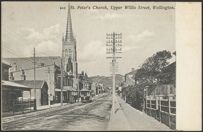 Creator unknown : Upper Willis Street, Wellington