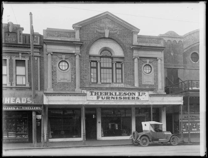 Premises of Therkleson furnishers, Victoria Avenue, Wanganui