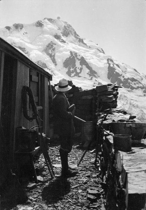 Mt Cook 1918 with Sammy Turner