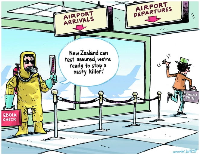 Moreu, Michael, 1969- :"New Zealand can rest assured, we're ready to stop a nasty killer!" 12 November 2014