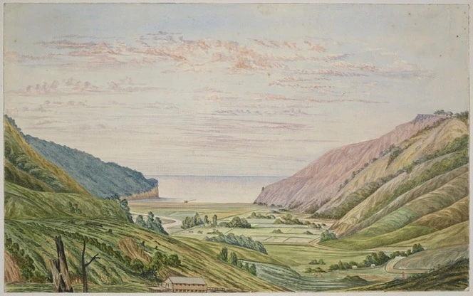 Welch, Joseph Sandell, 1841-1918 :Okains Bay, Banks Peninsula [1870s]