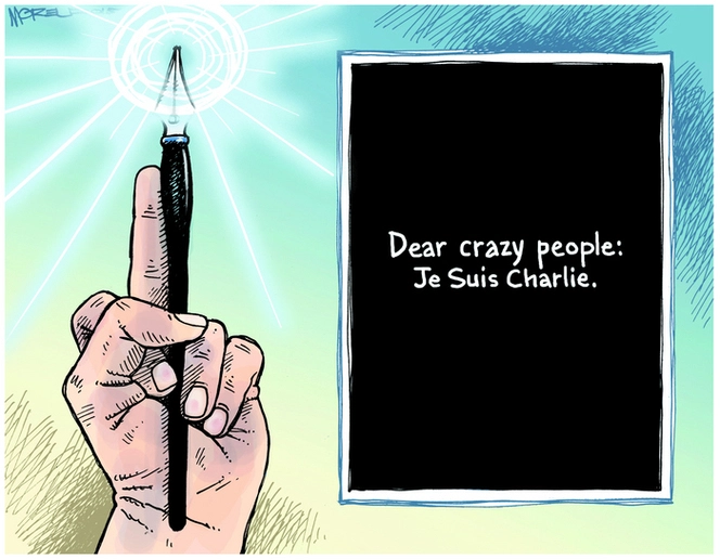 Moreu, Michael, 1969-:[Je suis Charlie]. 9 January 2015