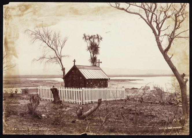 Photograph of a tomb in Maketu