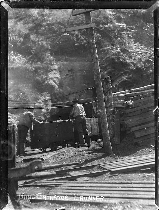 Mine entrance at the Brunner Mine