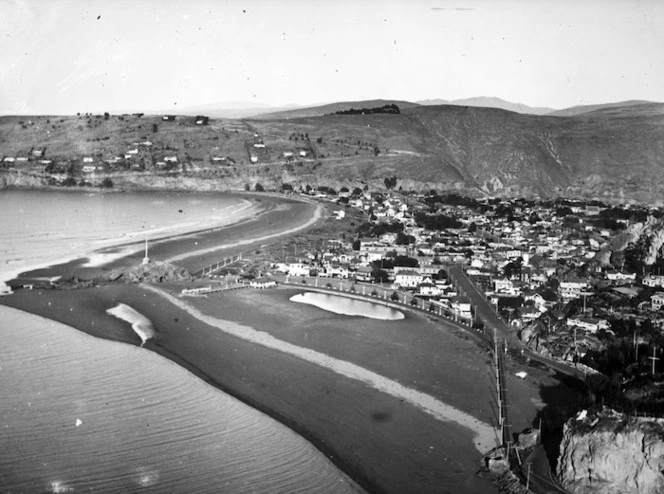 Aerial view of Sumner, Christchurch