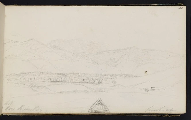 Wills, Alfred, fl 1842-1852 :Hay's Pigeon Bay from boat. [1848]