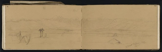 Mantell, Walter Baldock Durrant, 1820-1895 :Mt Domett Waitaki. Wed[nesda]y. Oct[ober] 25 [1848].