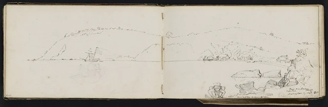 Mantell, Walter Baldock Durrant, 1820-1895 :Port Chalmers Koputai Otago. Sunday Dec 17. 1848.