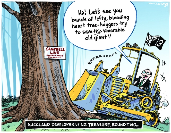 Moreu, Michael, 1969-:Auckland developer vs. NZ treasure, round two... 11 April 2015