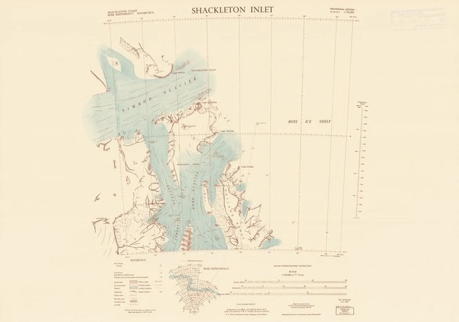 Shackleton Inlet : Shackleton Coast, Ross Dependency Antarctica.