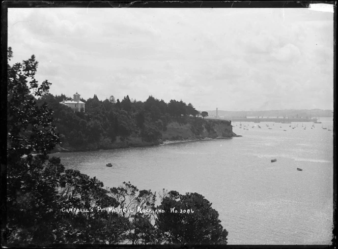 View of Campbell's Point, Parnell looking towards Auckland city